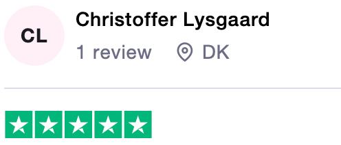 Trustpilot - Christoffer Lysgaard